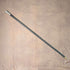 1922 British antique black shaft sterling silver rondelle handle walking stick 91cm MS