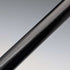 1922 British antique black shaft sterling silver rondelle handle walking stick 91cm MS
