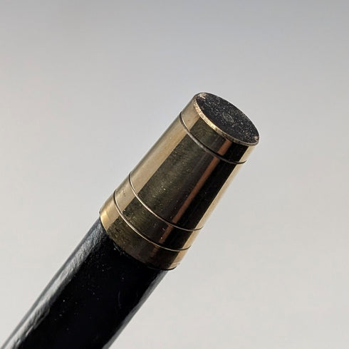 1922 年英國古董黑軸純銀圓柄手杖 91 公分女士