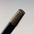 1922 British antique black shaft sterling silver rondelle handle walking stick 91cm MS