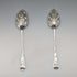 1803 British Georgian Antique Sterling Silver Berry Spoons Pair by Thomas Wallis II