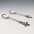 1967 Dutch Vintage Continental Silver Teaspoon Pair, Total 25g