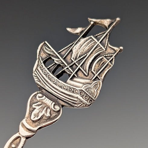 1967年荷蘭復古歐陸銀茶匙一對,共25克