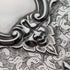 1898 British antique sterling silver double-sided extra thick card case 127g relief decoration Joseph Gloster Very good condition
