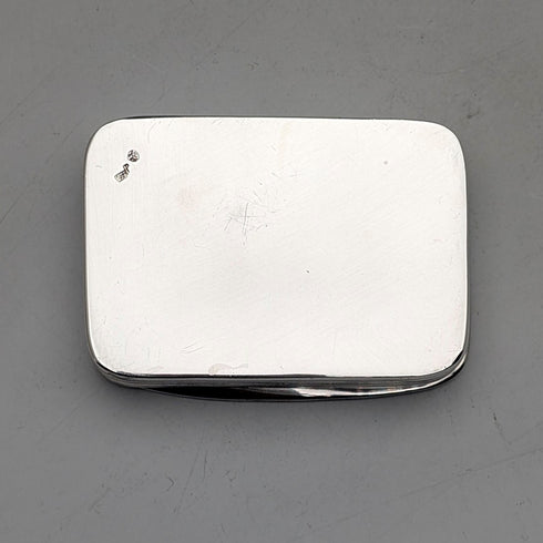 復古狩獵浮雕裝飾純銀方形盒子 69克