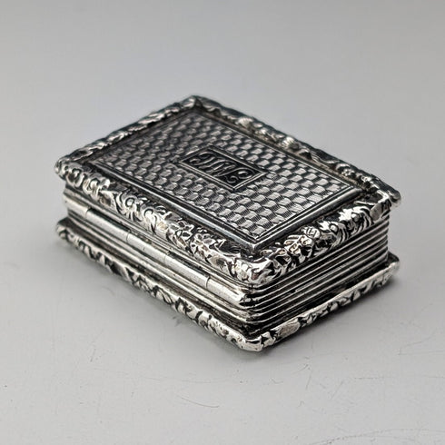 1824 British Antique Sterling Silver Vinaigrette 19.5g John Bettridge