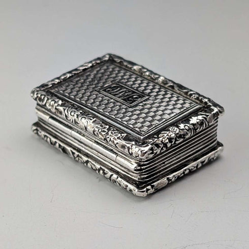1824 British Antique Sterling Silver Vinaigrette 19.5g John Bettridge