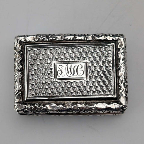 1824 British Antique Sterling Silver Vinaigrette 19.5g John Bettridge