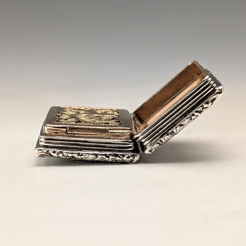 1824 British Antique Sterling Silver Vinaigrette 19.5g John Bettridge