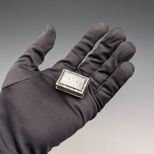 1824 British Antique Sterling Silver Vinaigrette 19.5g John Bettridge