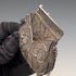 Vintage silver filigree purse with chain, coin purse, 40g