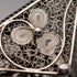 Vintage silver filigree purse with chain, coin purse, 40g