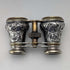 1890 British antique pure silver relief decorated opera glasses and binoculars