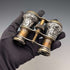 1890 British antique pure silver relief decorated opera glasses and binoculars