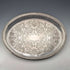 Vintage British silver plate oval gallery tray, 40cm wide