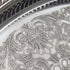 Vintage British silver plate oval gallery tray, 40cm wide