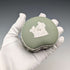 British Vintage Wedgwood Jasperware Bean-Shaped Trinket Box, Green