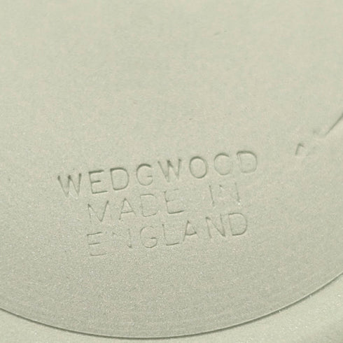 英國復古韋奇伍德碧玉瓷器圓筒盒,小物件收納盒,綠色