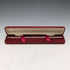 1975 British vintage sterling silver ruler and ballpoint pen William Manton with case