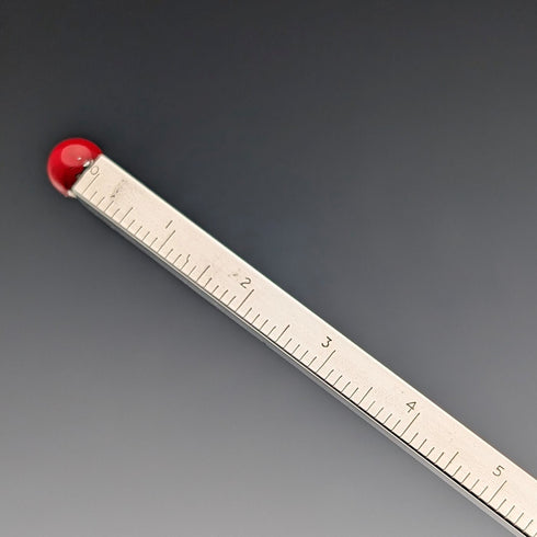 1975 British vintage sterling silver ruler and ballpoint pen William Manton with case