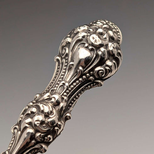 Early 20th century American antique sterling silver handle button hook