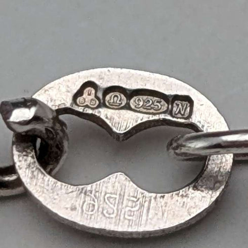 British Vintage Sterling Silver Twisted Chain Necklace 63cm International Bulleton&Metal Brokers