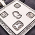1977 British pure silver jubilee ingot pendant, 32g, with pure silver twist necklace RJ