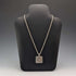 1977 British pure silver jubilee ingot pendant, 32g, with pure silver twist necklace RJ