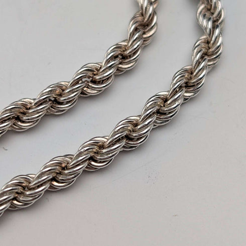 1977 British pure silver jubilee ingot pendant, 32g, with pure silver twist necklace RJ