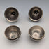 Vintage silver plate egg-shaped spice rack pair