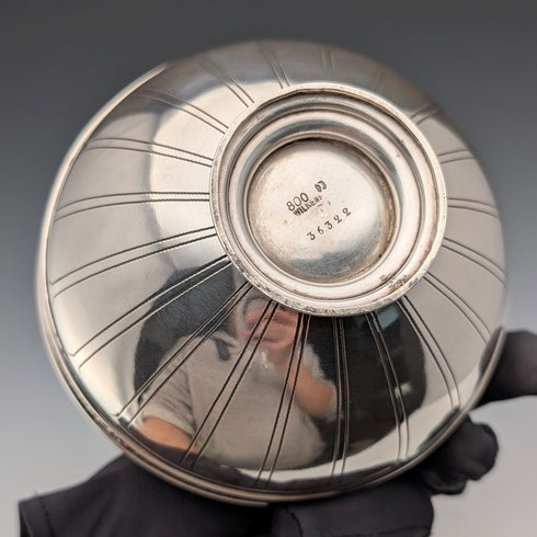 ドイツアンティーク 800シルバー製 ハンドル付バスケット 137g Wilkins