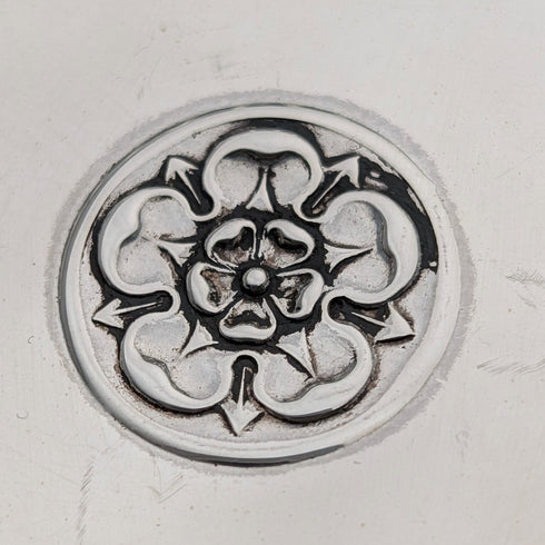 1910年 英国アンティーク 純銀製 小型脚付きディッシュ ペア 計104g Mappin&Webb