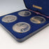 1977 British Pure Silver Jubilee Crown Coins, Set of 4, Total Weight 113g, Cased, Pobjoy Mint
