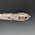 1923 British antique all-sterling silver fish cutlery set, 6 pairs, 653g, in wooden box, Alexander Clarke
