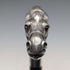 Antique British brown shaft sterling silver horsehead handle walking stick 92cm Emma Blumenstein