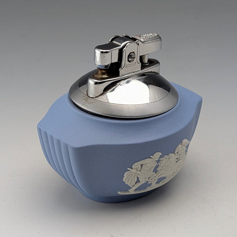 英國復古 Wedgwood Jasperware Ronson 船型油打火機