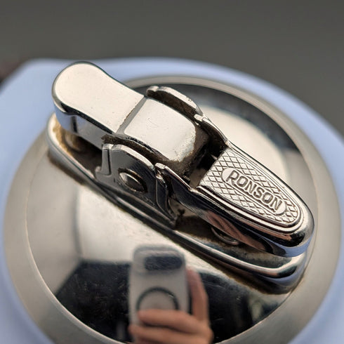 英國復古 Wedgwood Jasperware Ronson 船型油打火機