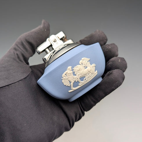 英國復古 Wedgwood Jasperware Ronson 船型油打火機
