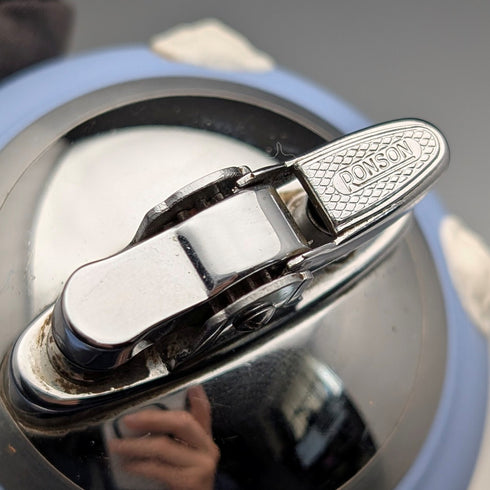 British vintage Wedgwood Jasperware Ronson oil lighter, vase shape