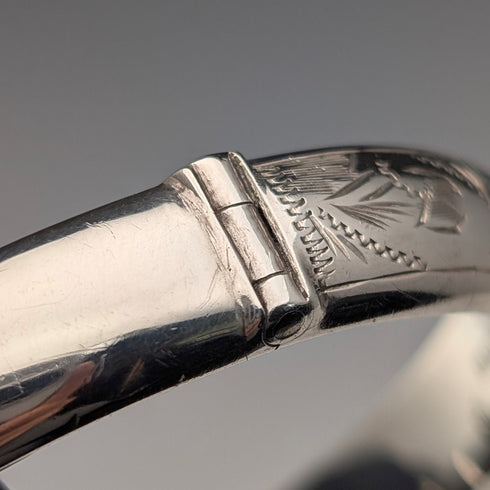 1961年英國復古純銀手鐲 T&H Carthorne