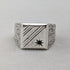 Vintage sterling silver signet ring (size 19)