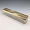 1843 British antique gilt silver lid glass trinket box by William Neale