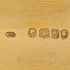 1843 British antique gilt silver lid glass trinket box by William Neale