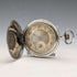 Antique Swiss made unsigned pocket watch with silver side niello decoration, slim hunter case, in good working order