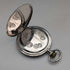 Antique Swiss made unsigned pocket watch with silver side niello decoration, slim hunter case, in good working order