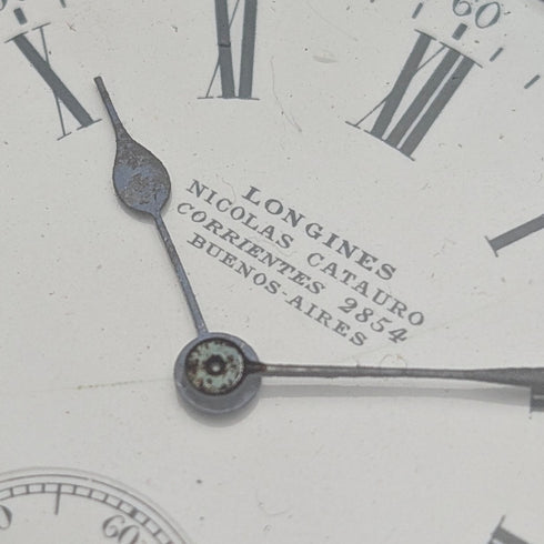 1911年頃 アンティーク ロンジン 懐中時計 銀側ハンターケース ローマンインデックス 動作良好