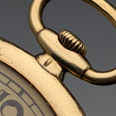 1928 Audemars Piguet Pocket Watch K18 Gold Slim Open Face Overhauled