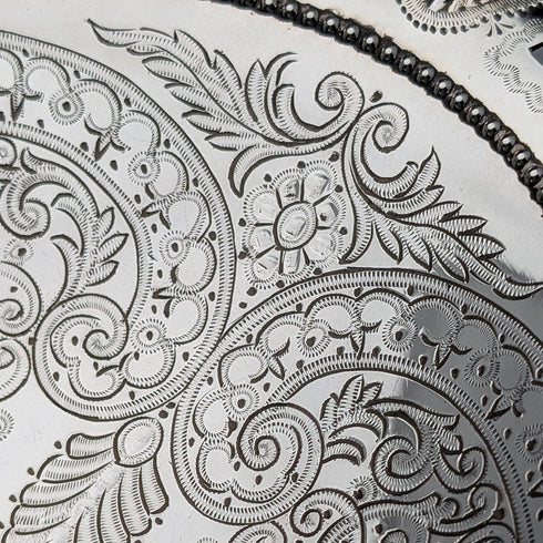 1870年 英国アンティーク シルバープレート製 可動ハンドルバスケット Thomas Bradbury&Sons