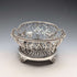 1907年 英国アンティーク 花鳥装飾 純銀製ボウルディッシュ 378g William Comyns