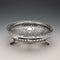 1911 British antique pierced earrings sterling silver footed fruit bowl 436g Goldsmiths&Silversmiths